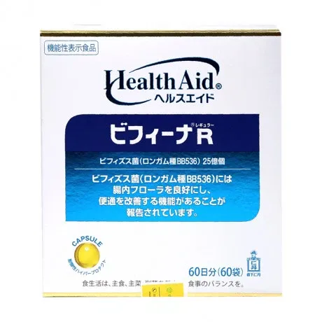 Health Aid Bifina R (Hộp 60 gói) bổ sung men vi sinh hỗ trợ tiêu hóa