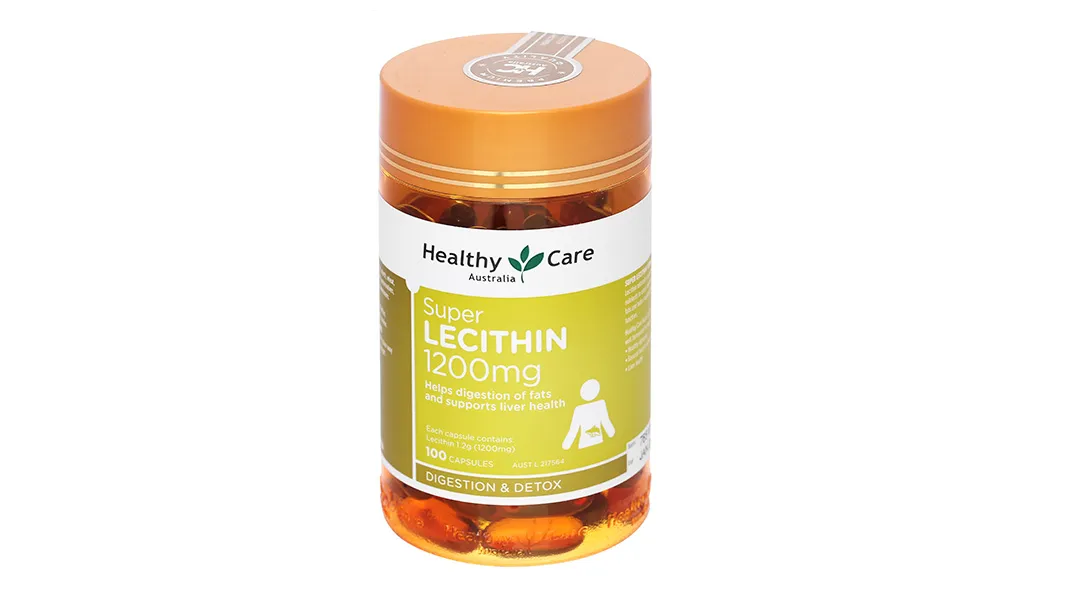 Healthy Care Super Lecithin 1200mg hỗ trợ bảo vệ gan lọ 100 viên 2