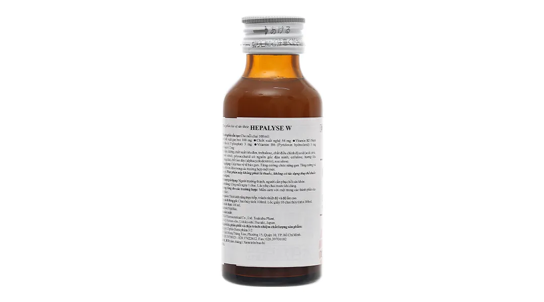 Hepalyse W hỗ trợ tăng cường chức năng gan, bảo vệ tế bào gan chai 100ml 3