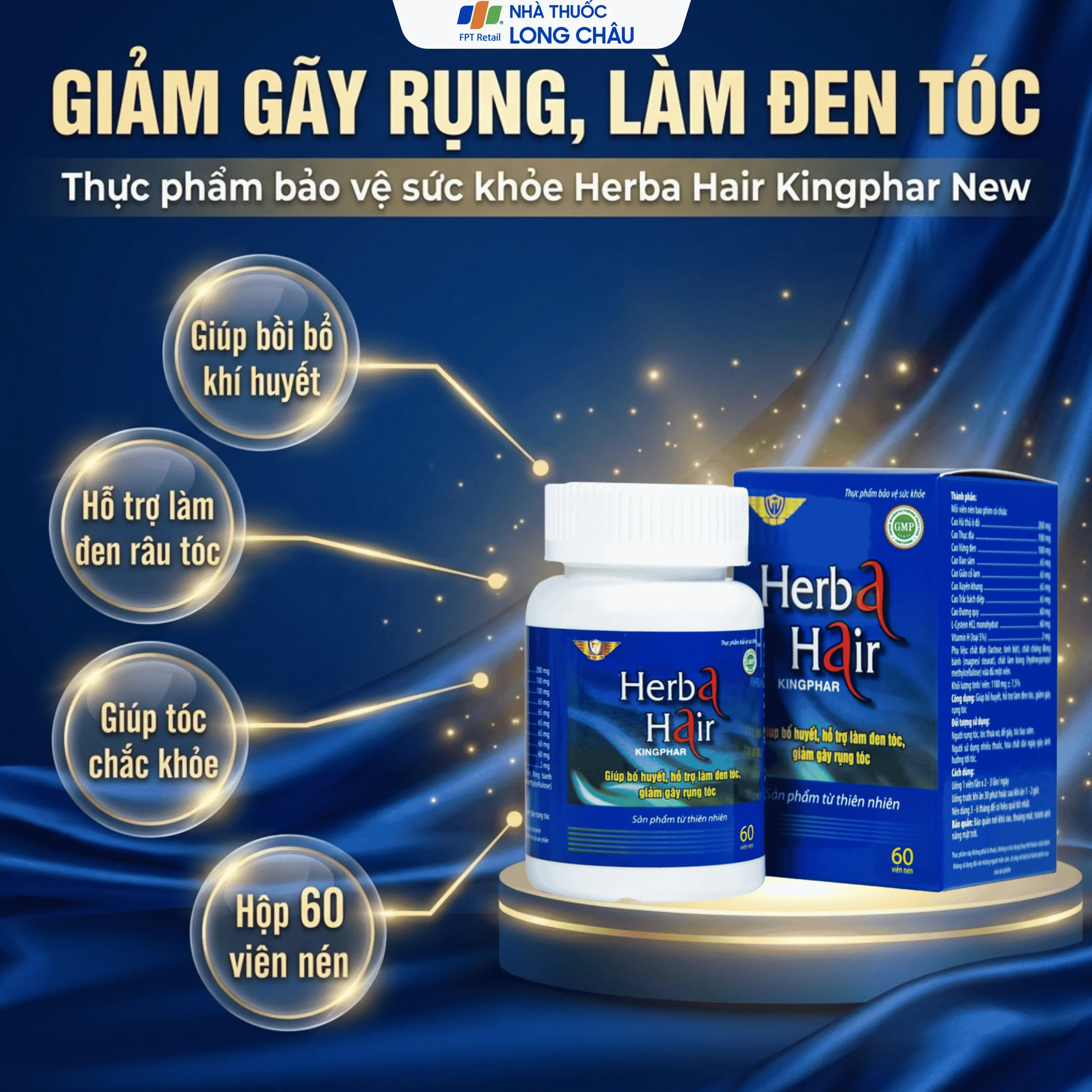HERBA HAIR KINGPHAR NEW 60V 2