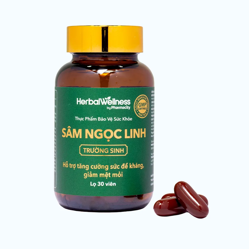 HerbalWellness Sâm Ngọc Linh Trường Sinh (Hop 30 vien nang mem) 6