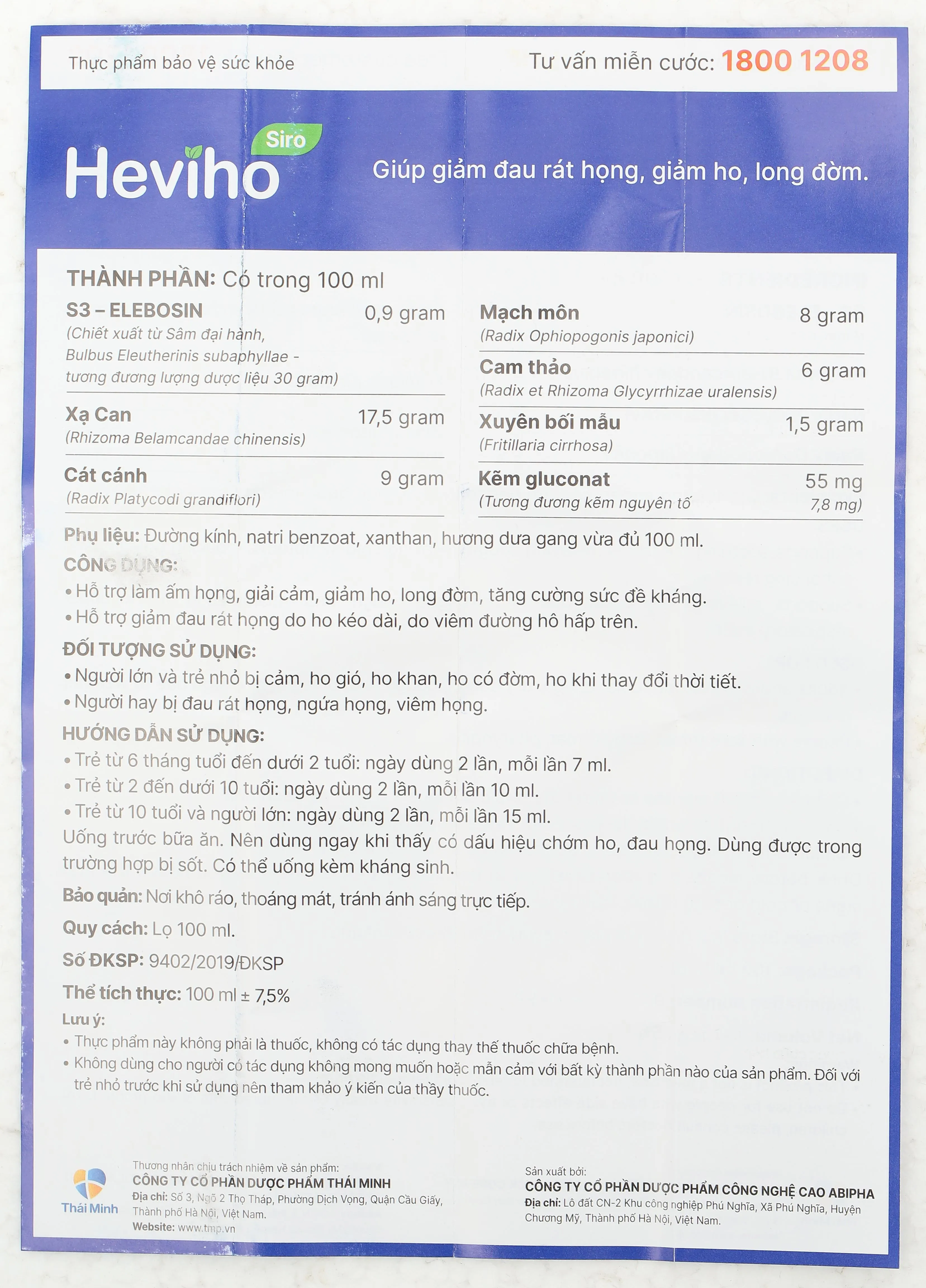 Heviho hộp 20 viên 31