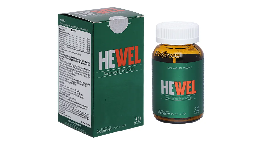 Hewel tăng cường giải độc gan, bảo vệ gan lọ 30 viên 2