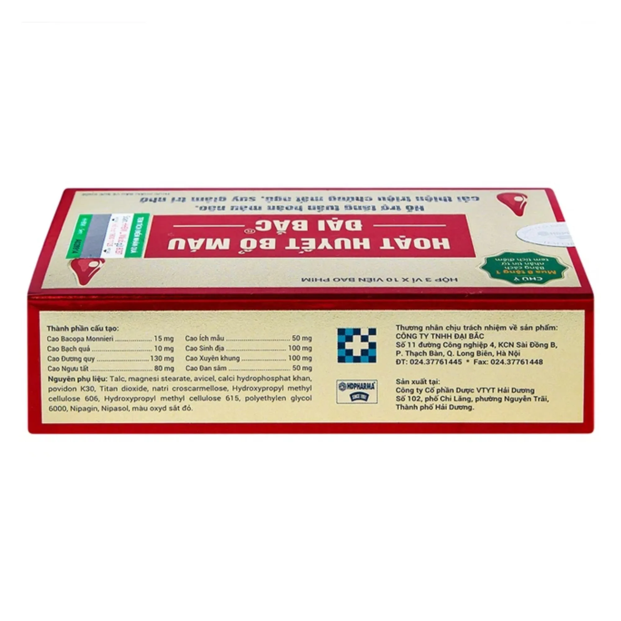 Hoạt Huyết Bổ Máu Đại Bắc – Cải thiện tuần hoàn máu, giảm đau đầu, mất ngủ 3