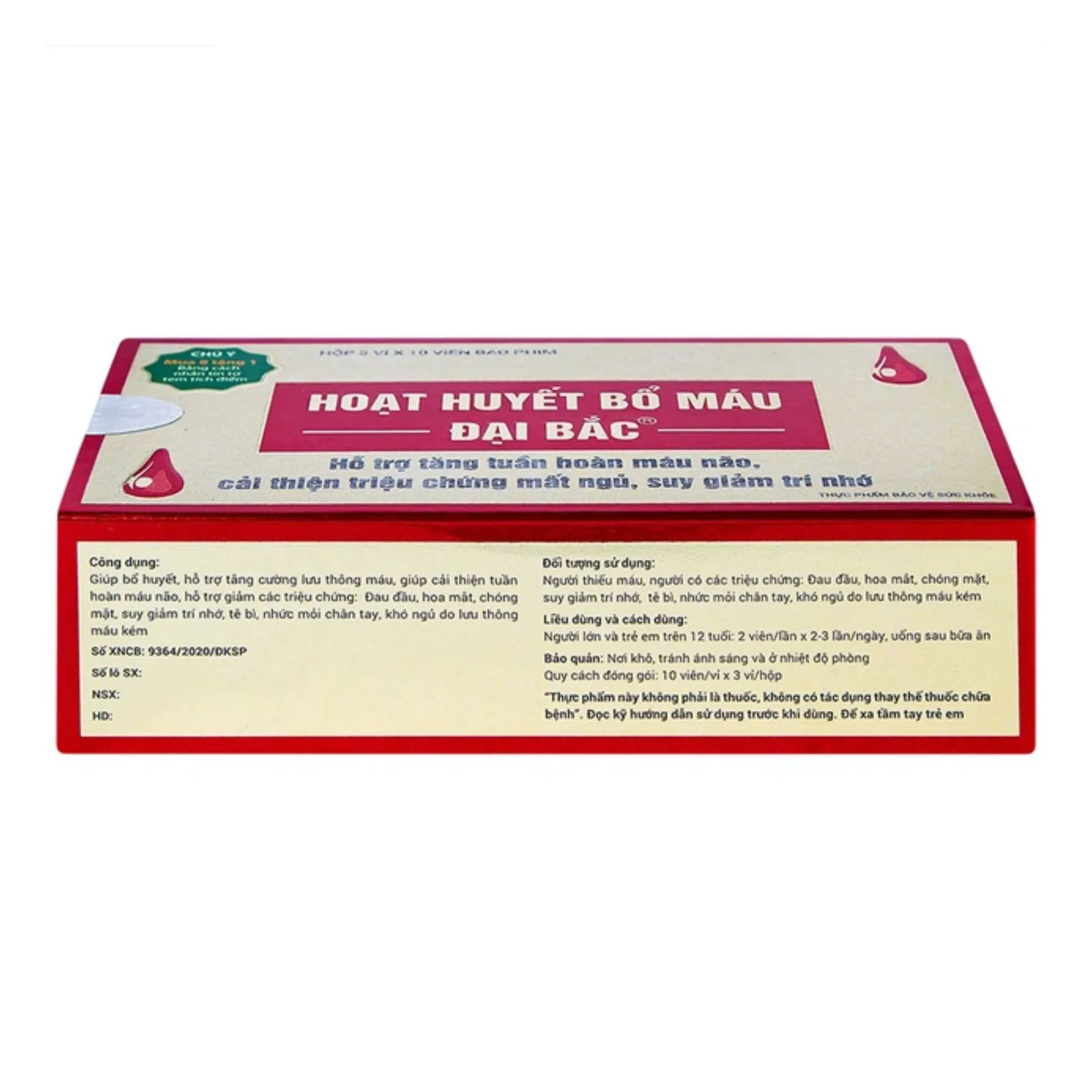 Hoạt Huyết Bổ Máu Đại Bắc – Cải thiện tuần hoàn máu, giảm đau đầu, mất ngủ 4