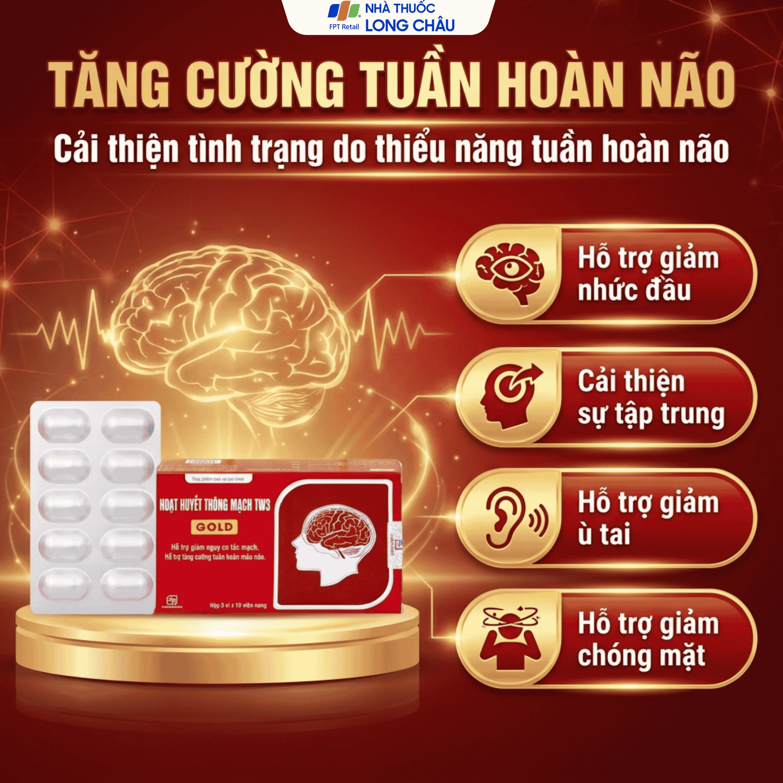 HOẠT HUYẾT THÔNG MẠCH GOLD TW3 3X10 3
