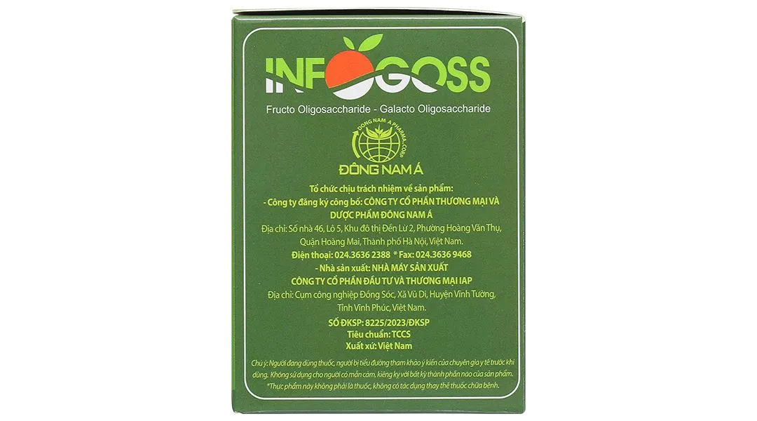 Infogoss hỗ trợ nhuận tràng, giảm táo bón hộp 30 gói x 3g 7