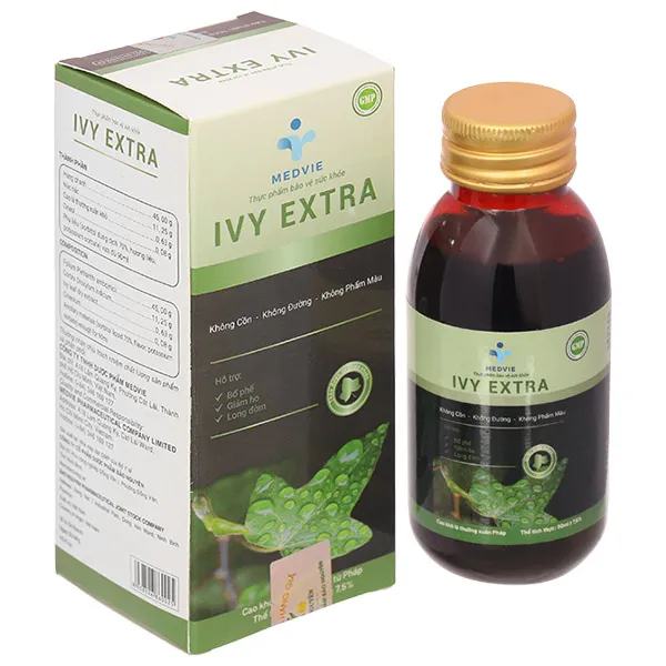 Ivy Extra hỗ trợ giảm ho, long đờm chai 90ml
