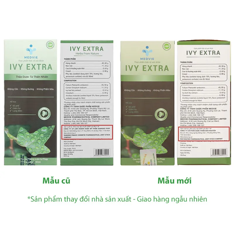 Ivy Extra hỗ trợ giảm ho, long đờm chai 90ml 2