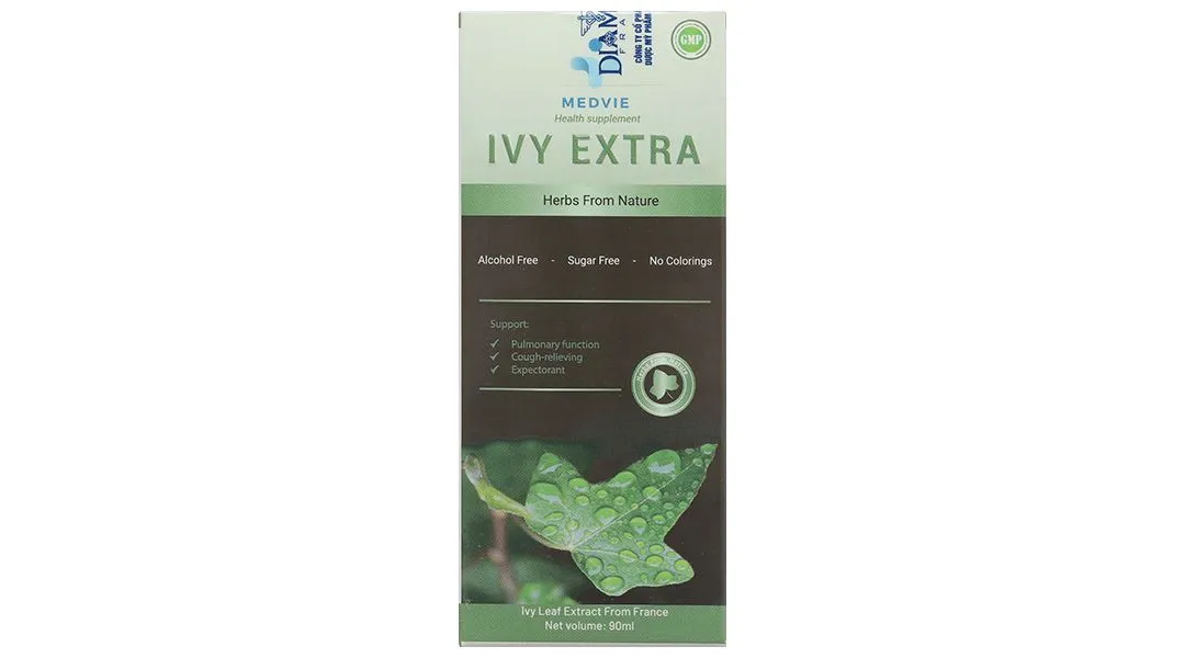 Ivy Extra hỗ trợ giảm ho, long đờm chai 90ml 19