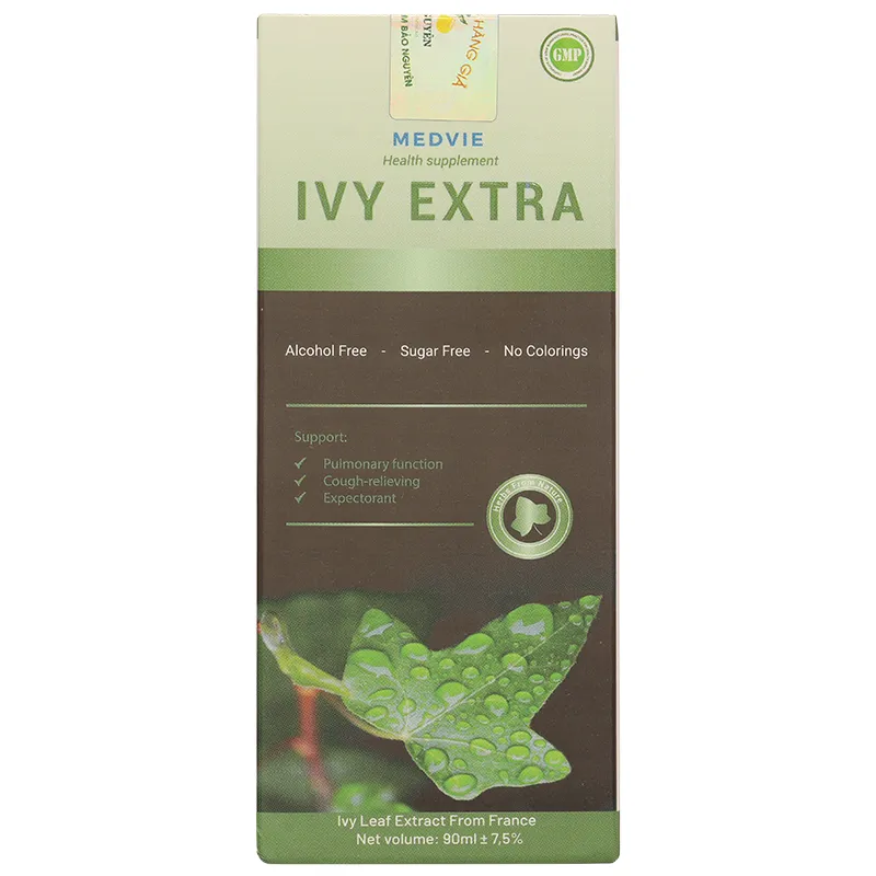 Ivy Extra hỗ trợ giảm ho, long đờm chai 90ml 5