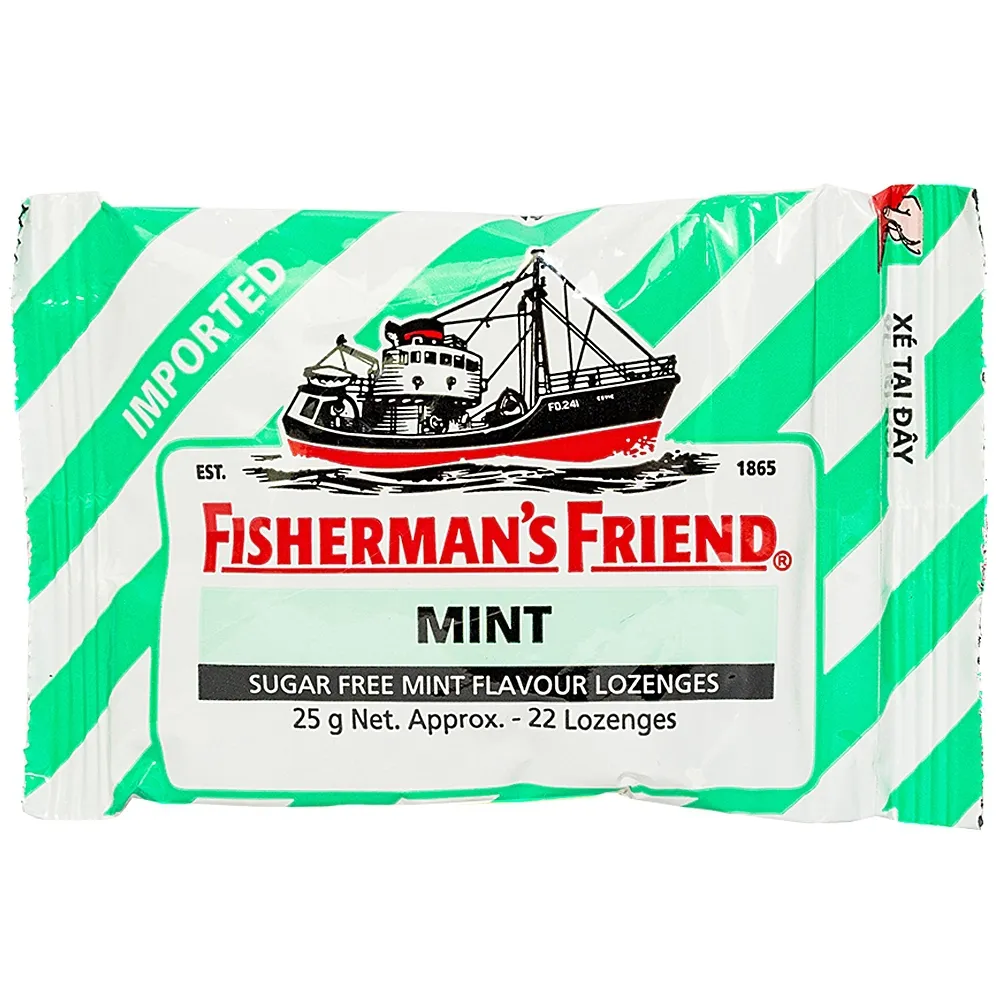 Kẹo con tàu Fisherman's Friend vị bạc hà (25g)