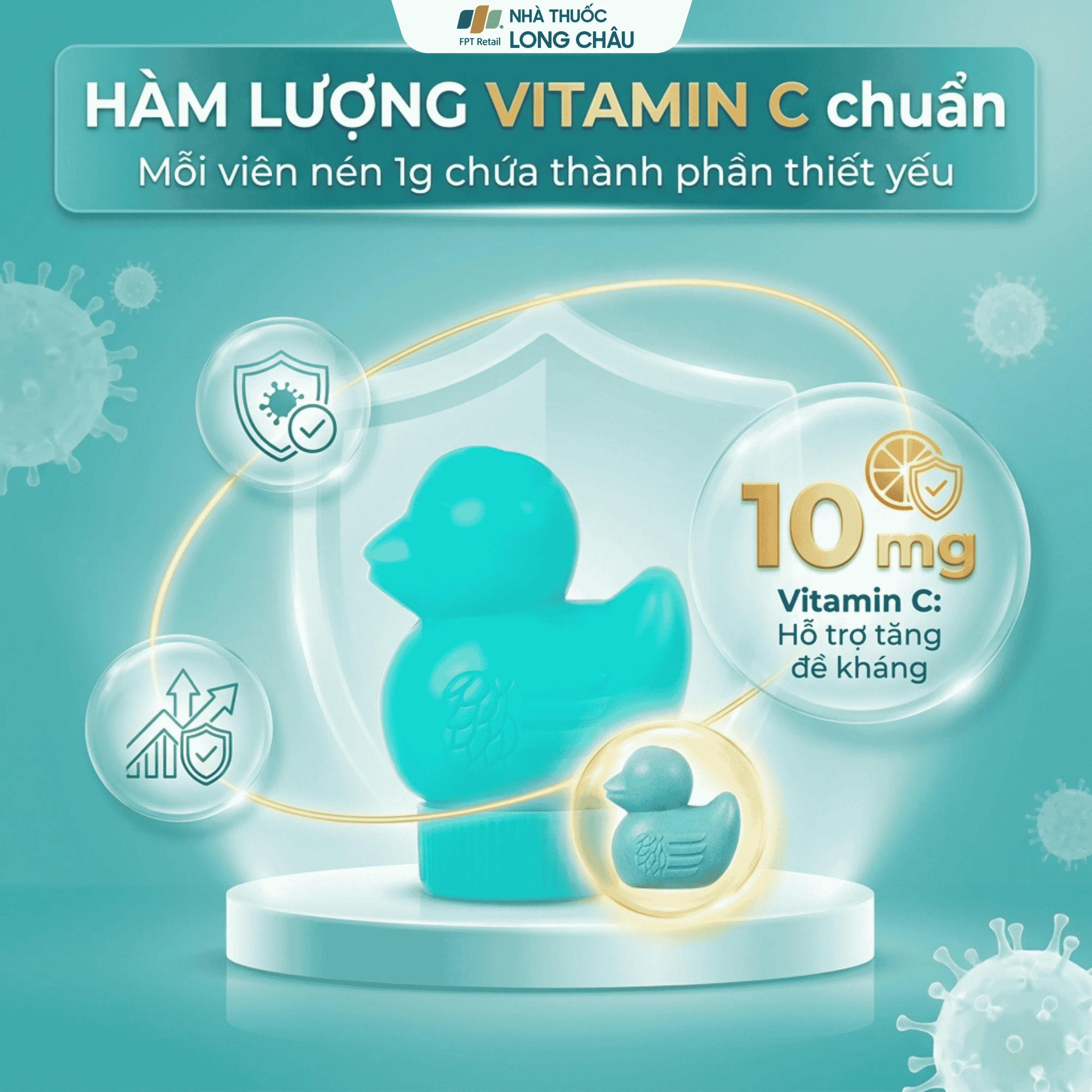 KẸO CON VỊT VITAMIN C 10MG DOMESCO 12V 3