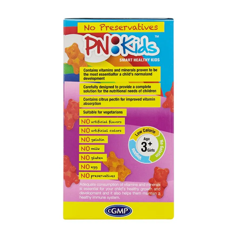 Kẹo dẻo PN Kids Multi Vitamin Girls bổ sung vitamin, hỗ trợ hệ miễn dịch (Hộp 30 viên) 2