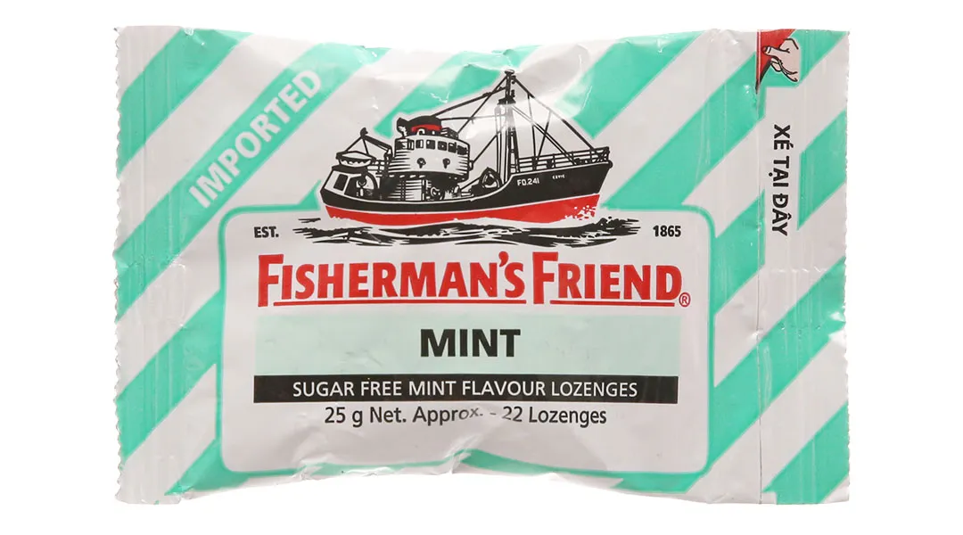 Kẹo Fisherman's Friend Hương Bạc Hà gói 25g 2