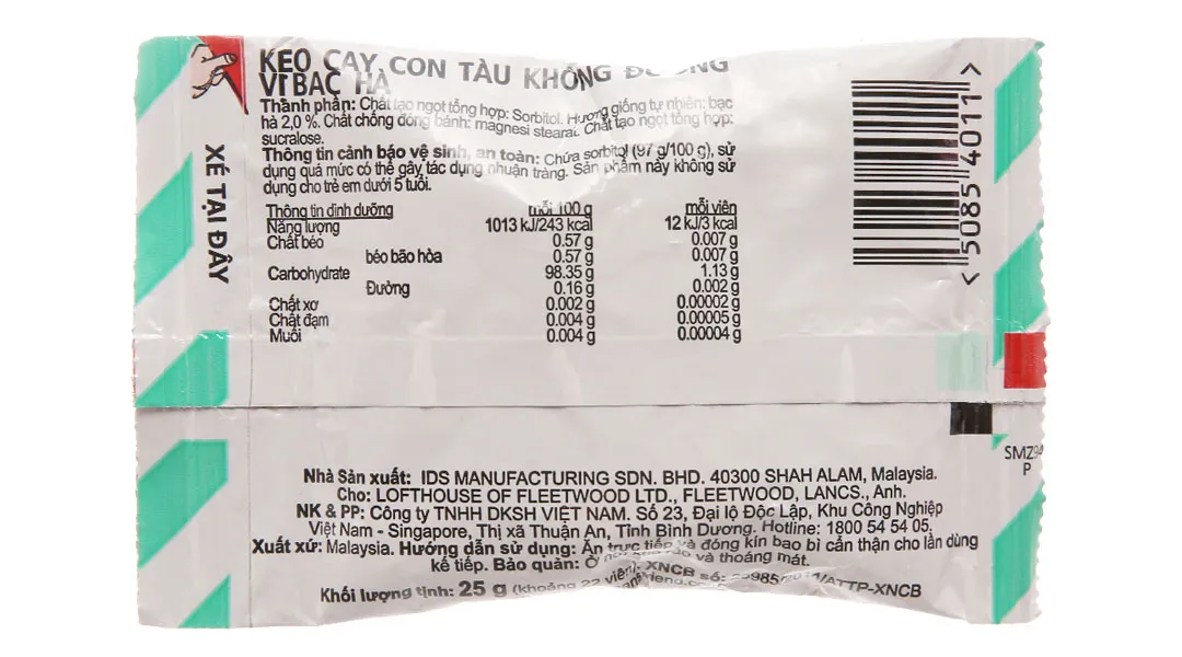 Kẹo Fisherman's Friend Hương Bạc Hà gói 25g 3