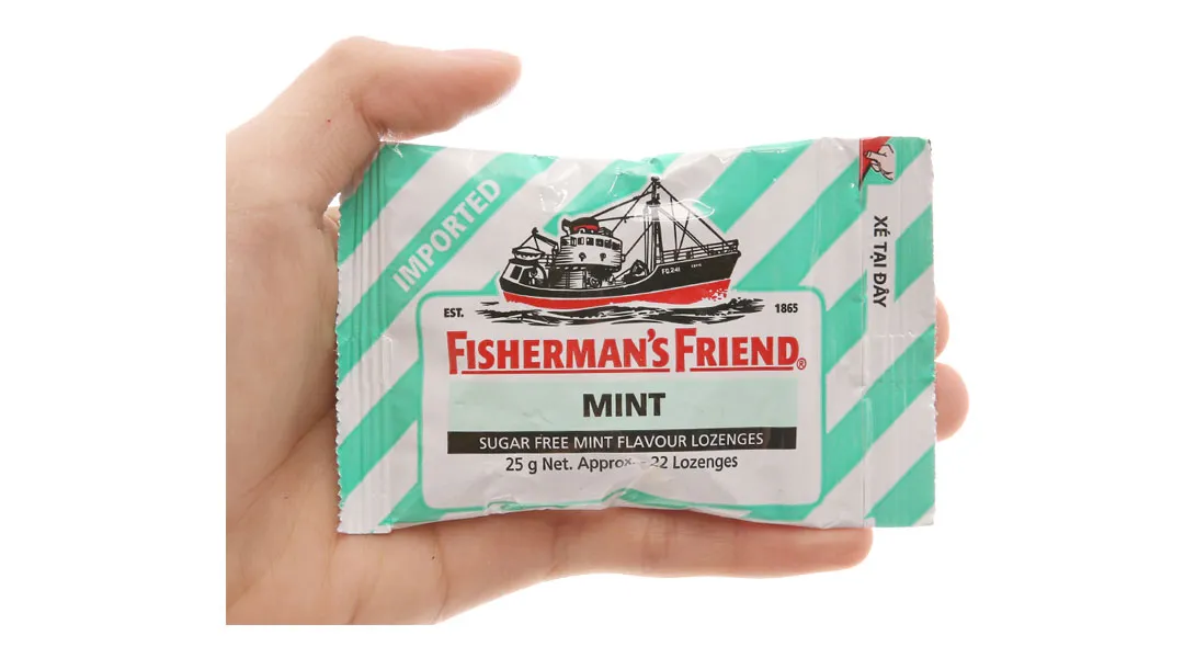 Kẹo Fisherman's Friend Hương Bạc Hà gói 25g 5