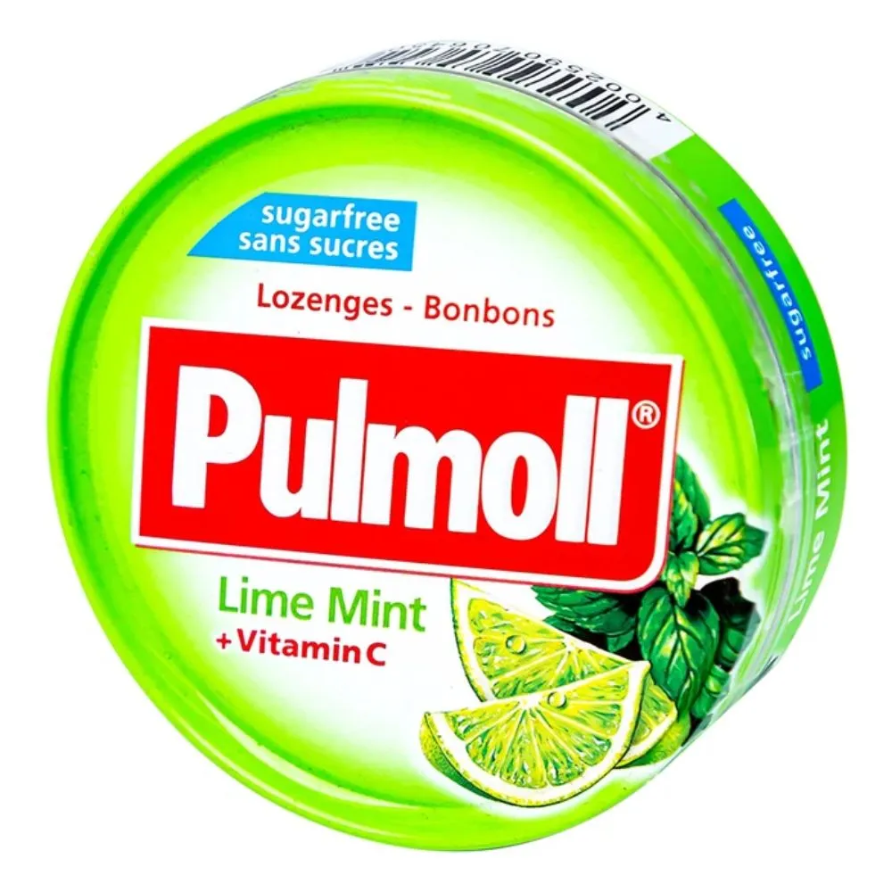 Kẹo ngậm không đường Pulmoll Lime Mint vị chanh bạc hà hỗ trợ bổ sung vitamin C cho cơ thể (45g) 2