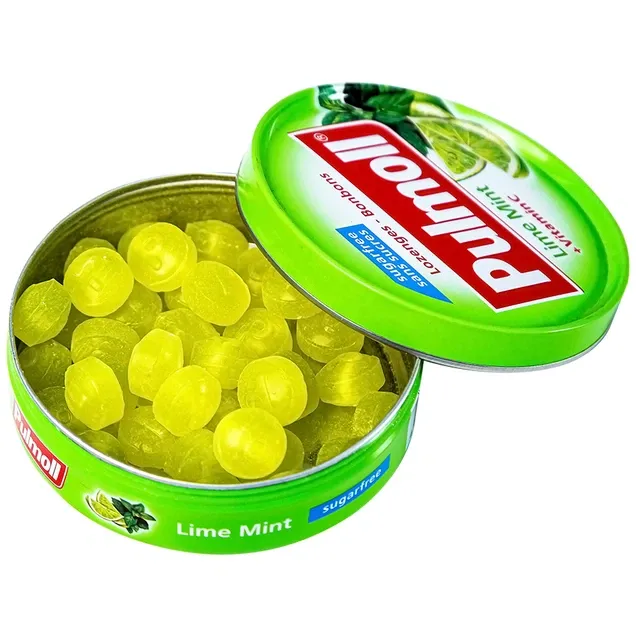 Kẹo ngậm không đường Pulmoll Lime Mint vị chanh bạc hà giúp giảm ho, thông cổ (45g) 2
