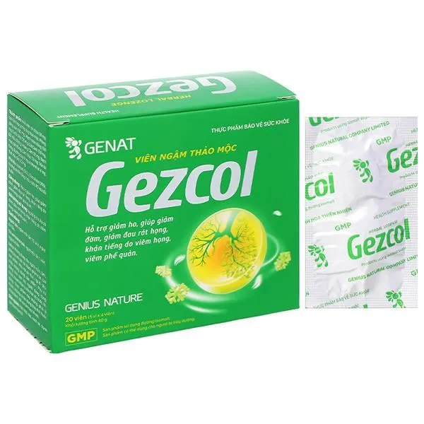 Kẹo Thảo Mộc Gezcol Hộp 20 Viên