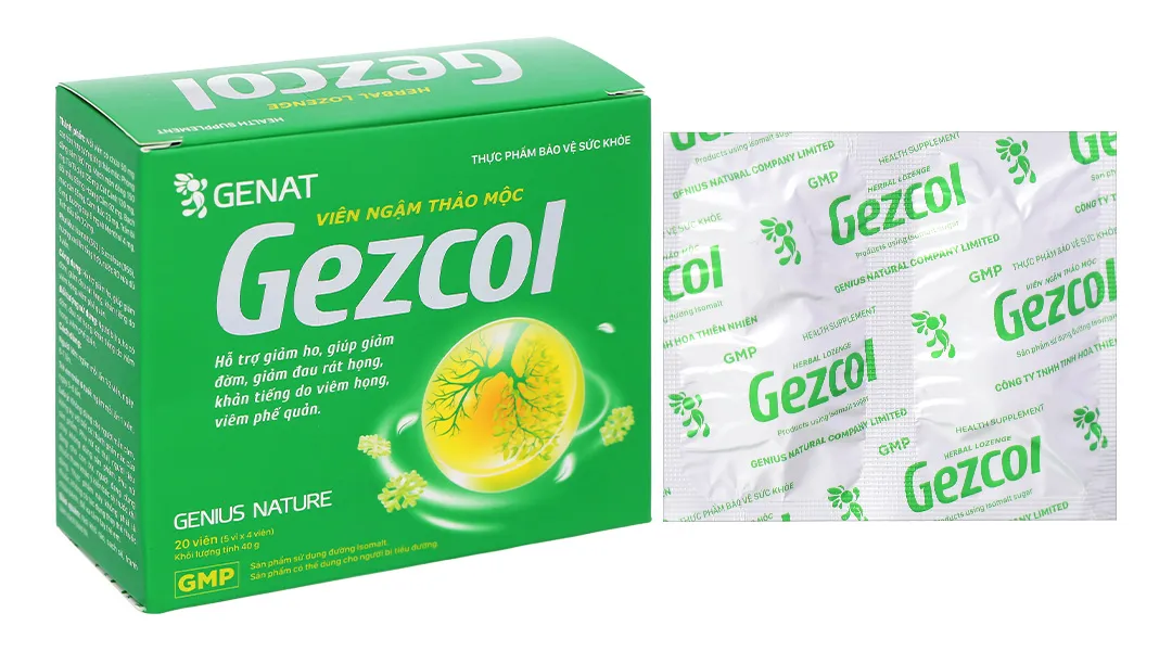 Kẹo Thảo Mộc Gezcol Hộp 20 Viên 2