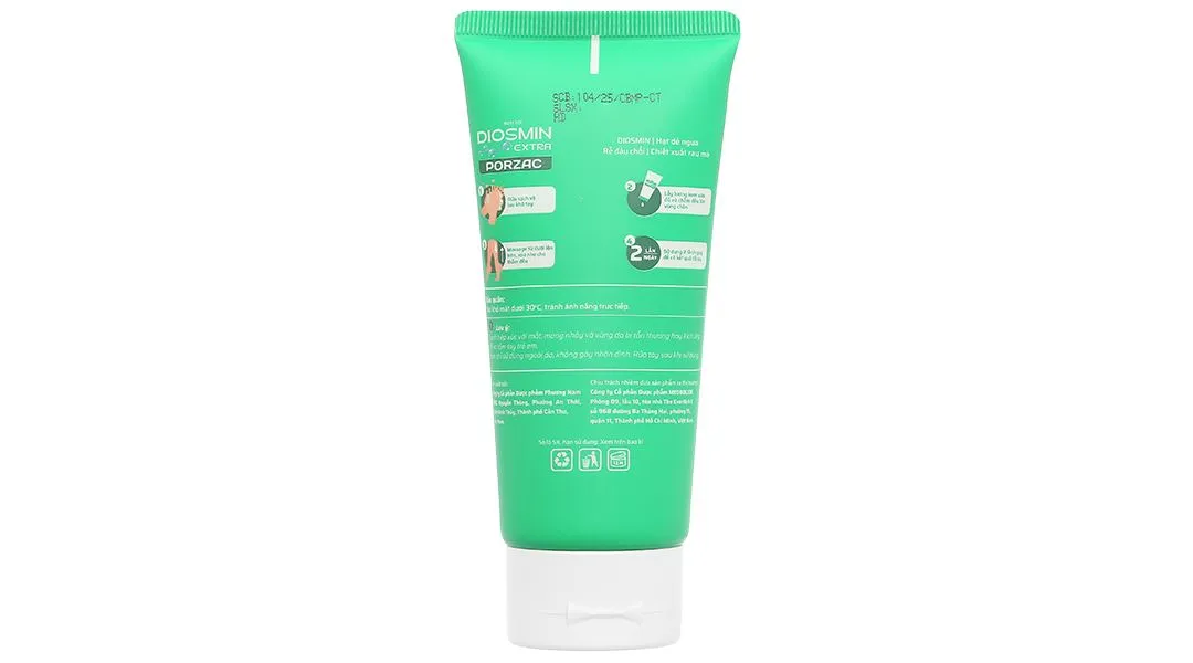 Kem bôi Diosmin Extra Porzac tuýp 75ml 15