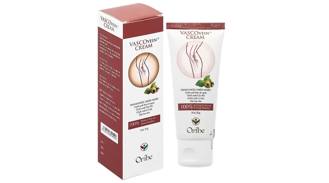 Kem Bôi Giãn Tĩnh Mạch Vascovein Tuýp/50Gam 2