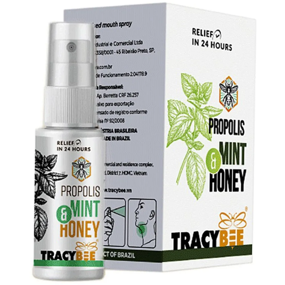 KEO ONG GIÚP GIẢM VIÊM HỌNG TRACYBEE PROPOLIS MINTHONEY 30ML