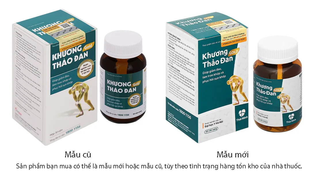 Khương Thảo Đan Gold giúp giảm triệu chứng thoái hóa khớp lọ 120 viên 2