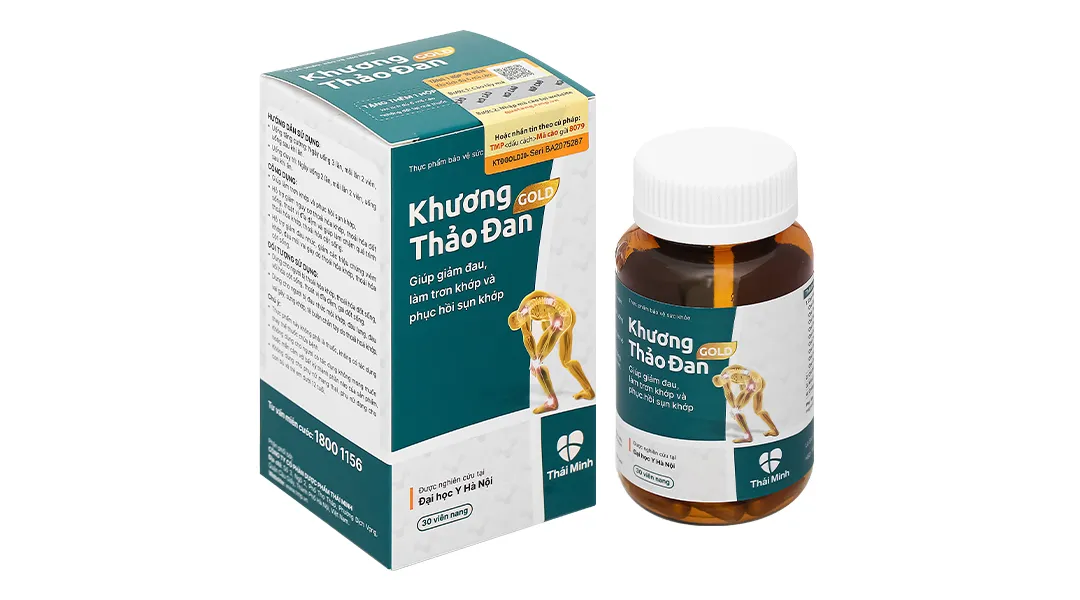Khương Thảo Đan Gold giúp giảm triệu chứng thoái hóa khớp lọ 120 viên 3