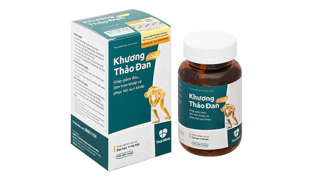 Khương Thảo Đan Gold giúp giảm triệu chứng thoái hóa khớp lọ 120 viên 19
