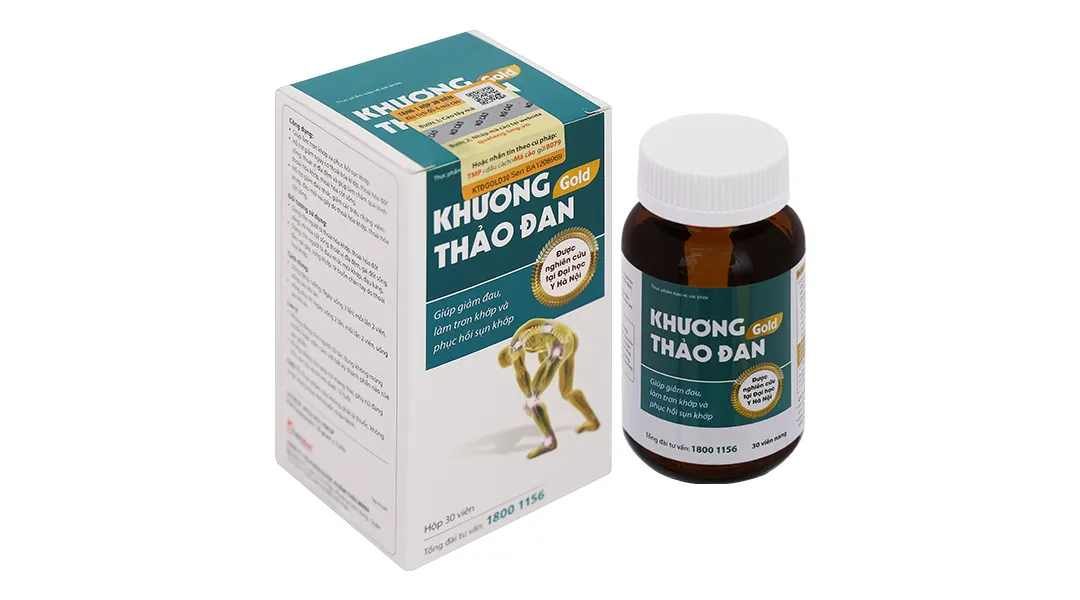 Khương Thảo Đan Gold giúp giảm triệu chứng thoái hóa khớp lọ 120 viên 9
