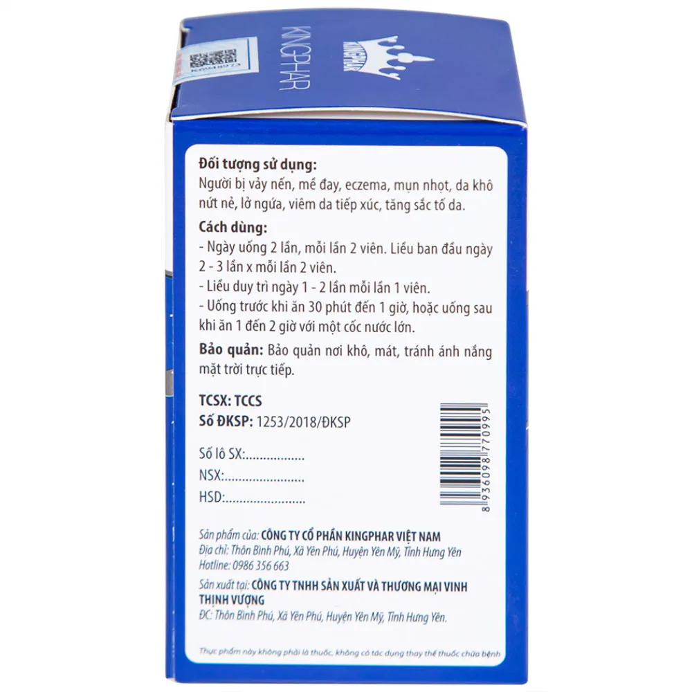 KHANG BẢO BÌ KINGPHAR 60V 14
