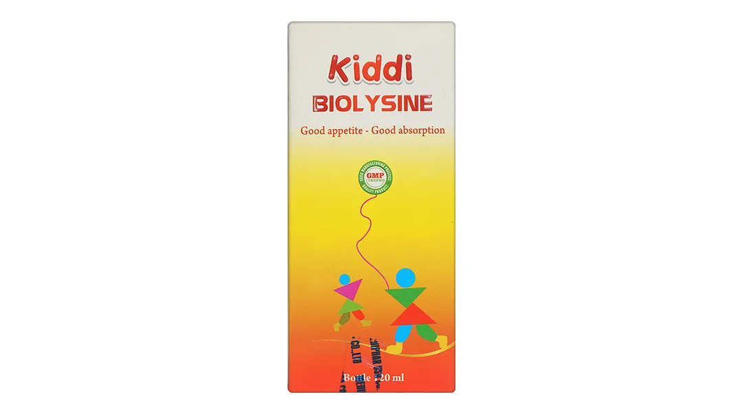 Dung dịch uống Kiddi Biolysine giúp ăn ngon miệng, tăng cường hấp thu chai 120ml 3