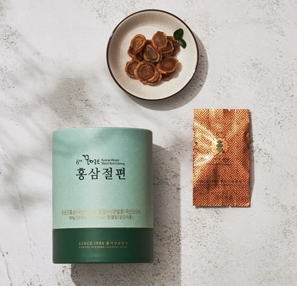 Kim’s Honey Sliced Red Ginseng - Hồng sâm 6 năm tuổi thái lát Thượng hạng ( 5 gói x 18gr )