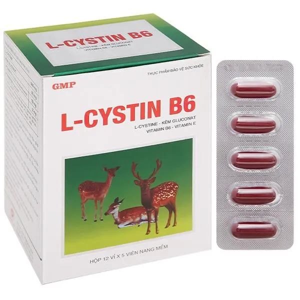 L-Cystin B6 làm đẹp da, tóc, móng hộp 60 viên