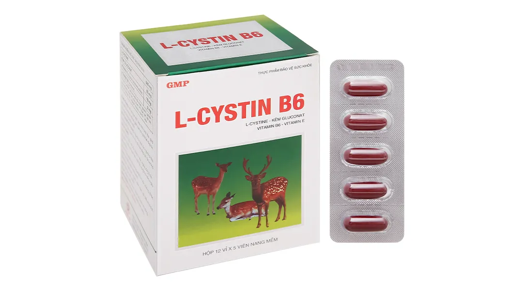 L-Cystin B6 làm đẹp da, tóc, móng hộp 60 viên 2