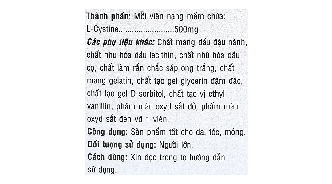 L-Cystine Philife hộp 60 viên 6