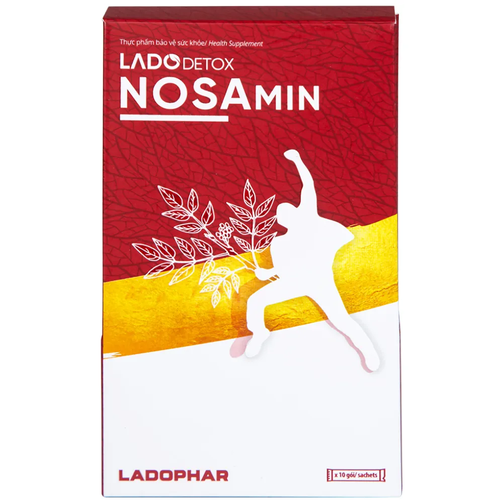 LADODETOX NOSAMIN 10 GÓI X 15ML - HỖ TRỢ GIẢI RƯỢU, BIA, BẢO VỆ TẾ BÀO GAN 12