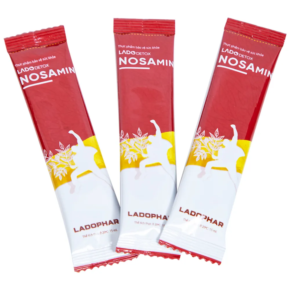 LADODETOX NOSAMIN 10 GÓI X 15ML - HỖ TRỢ GIẢI RƯỢU, BIA, BẢO VỆ TẾ BÀO GAN 11