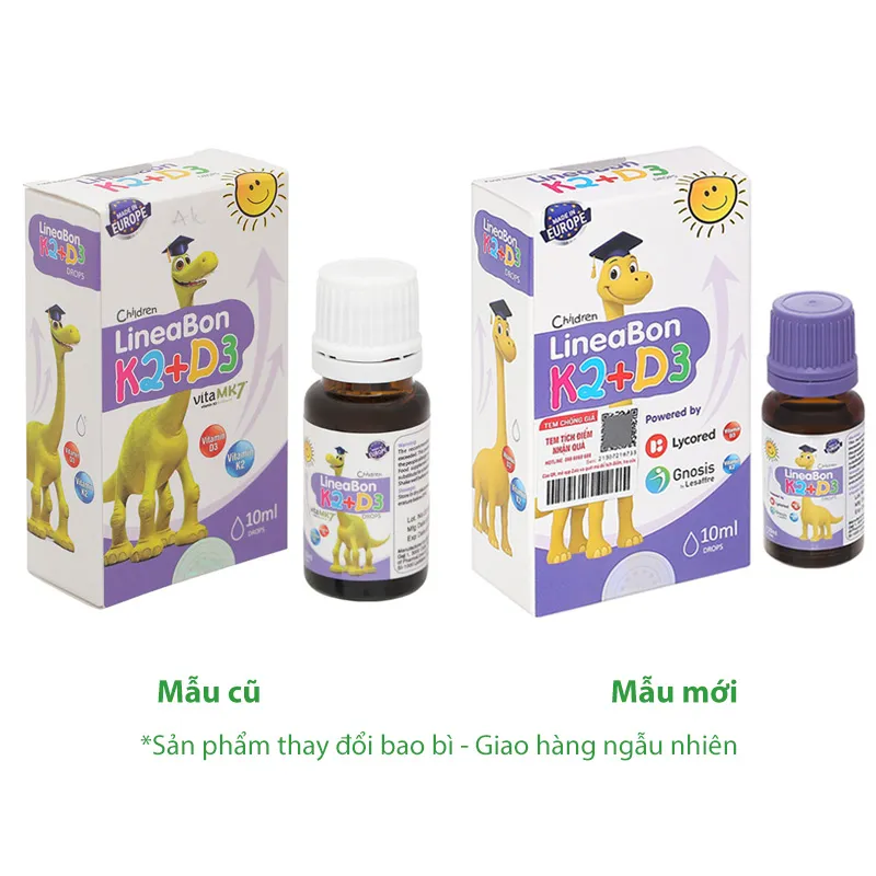 LineaBon K2 + D3 hỗ trợ giảm nguy cơ loãng xương chai 10ml 2