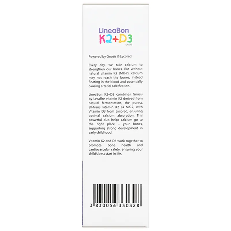 LineaBon K2 + D3 hỗ trợ giảm nguy cơ loãng xương chai 10ml 4