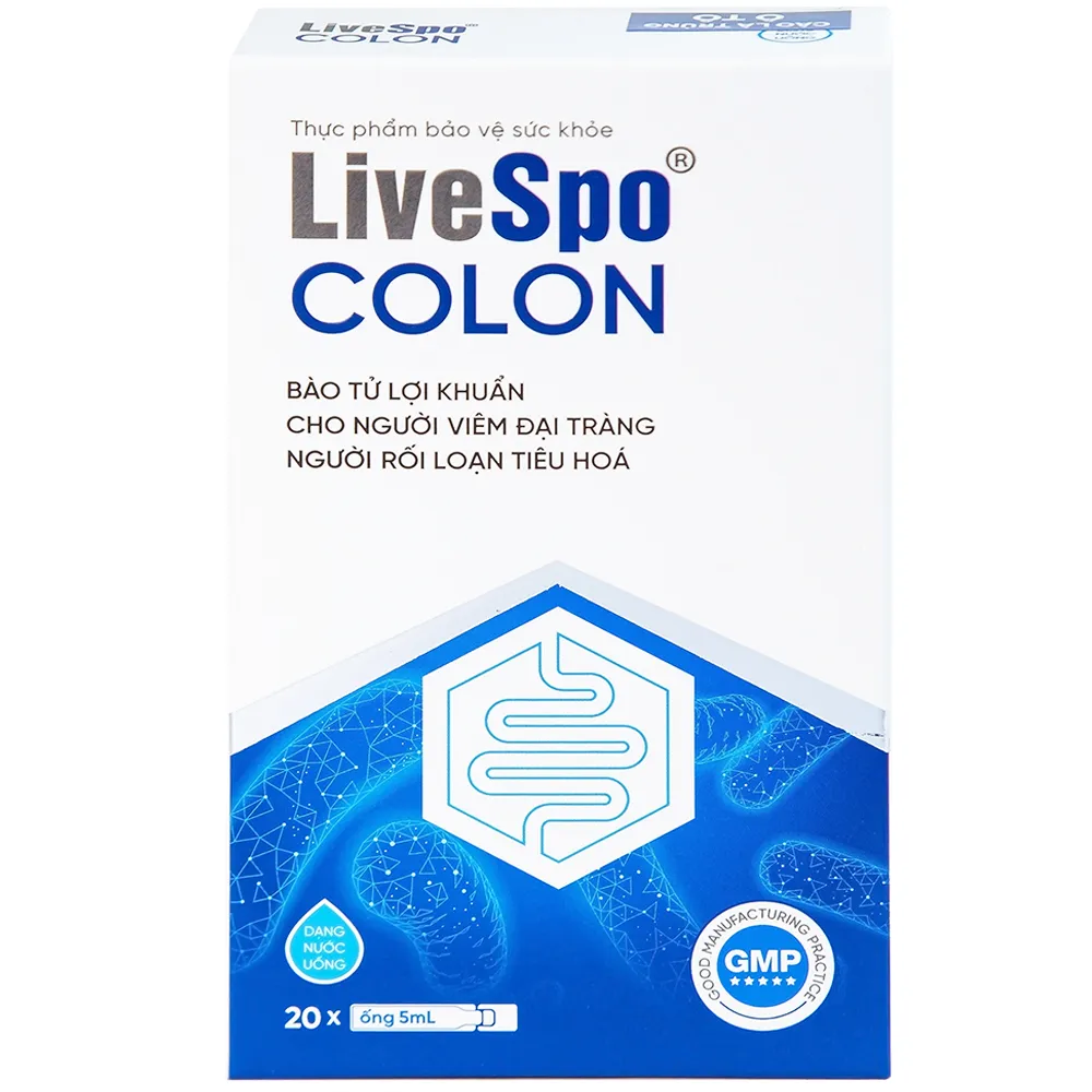 LIVESPO COLON 20 ỐNG X 5ML - BÀO TỬ LỢI KHUẨN CHO NGƯỜI VIÊM ĐẠI TRÀNG 12