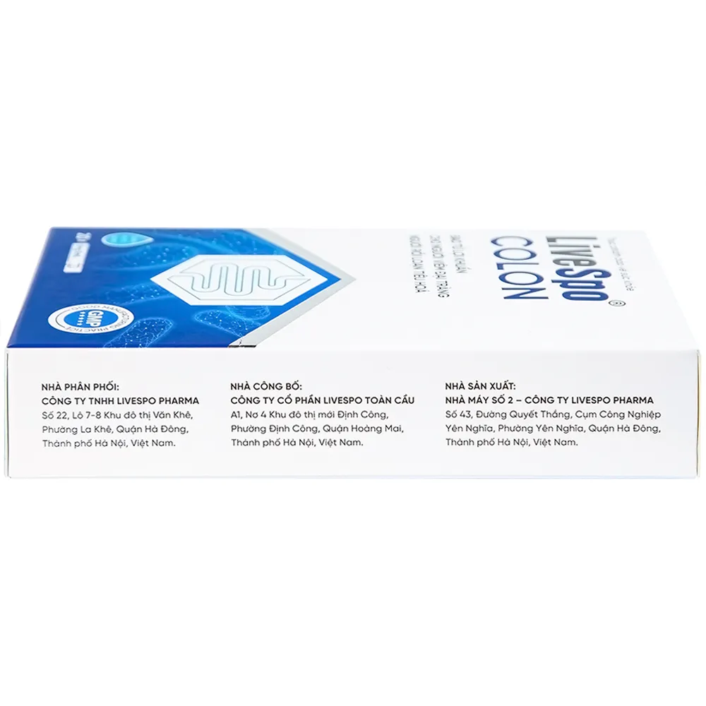 LIVESPO COLON 20 ỐNG X 5ML - BÀO TỬ LỢI KHUẨN CHO NGƯỜI VIÊM ĐẠI TRÀNG 9