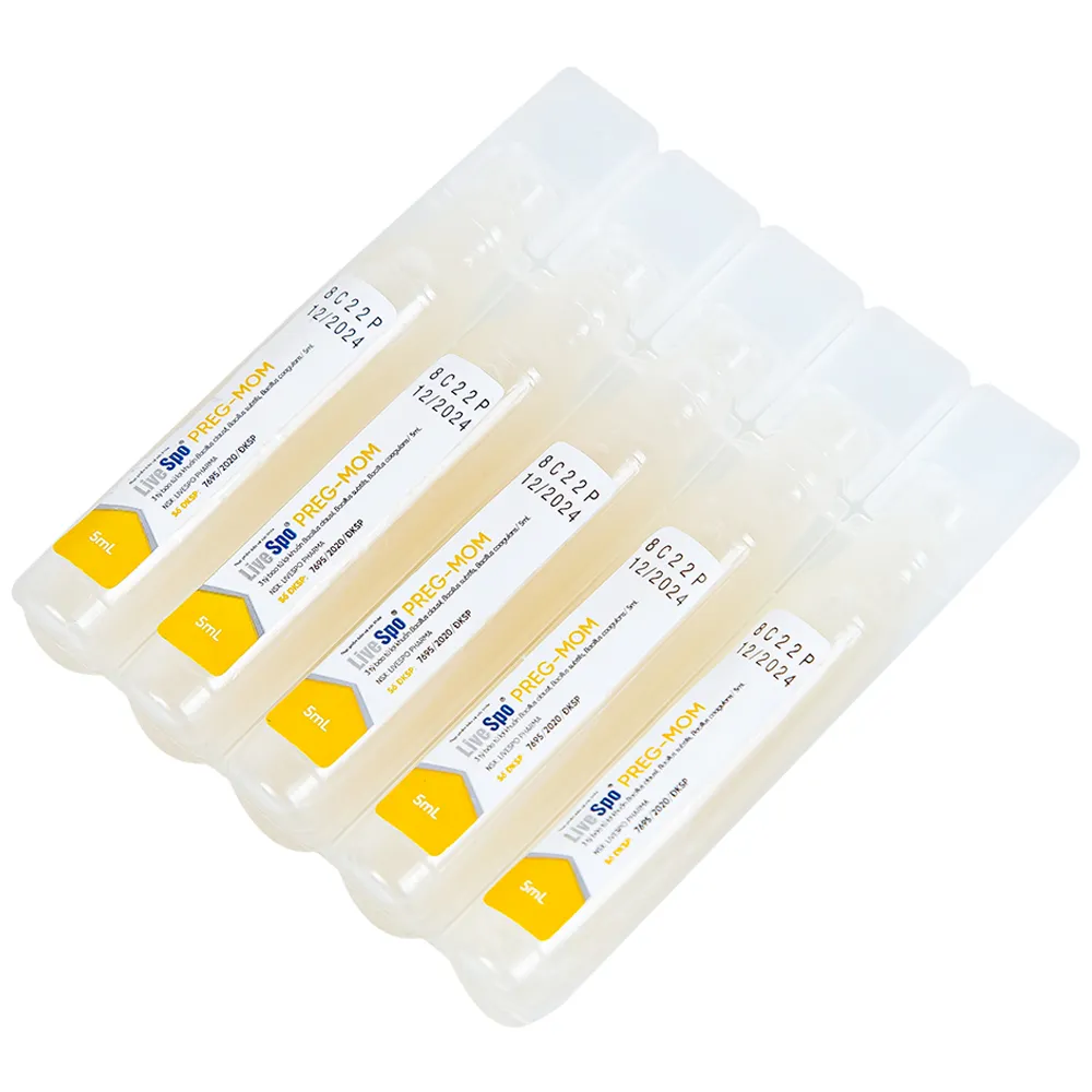 LIVESPO PREG-MOM 20 ỐNG X 5ML - BÀO TỬ LỢI KHUẨN CHO MẸ VÀ BÉ 12