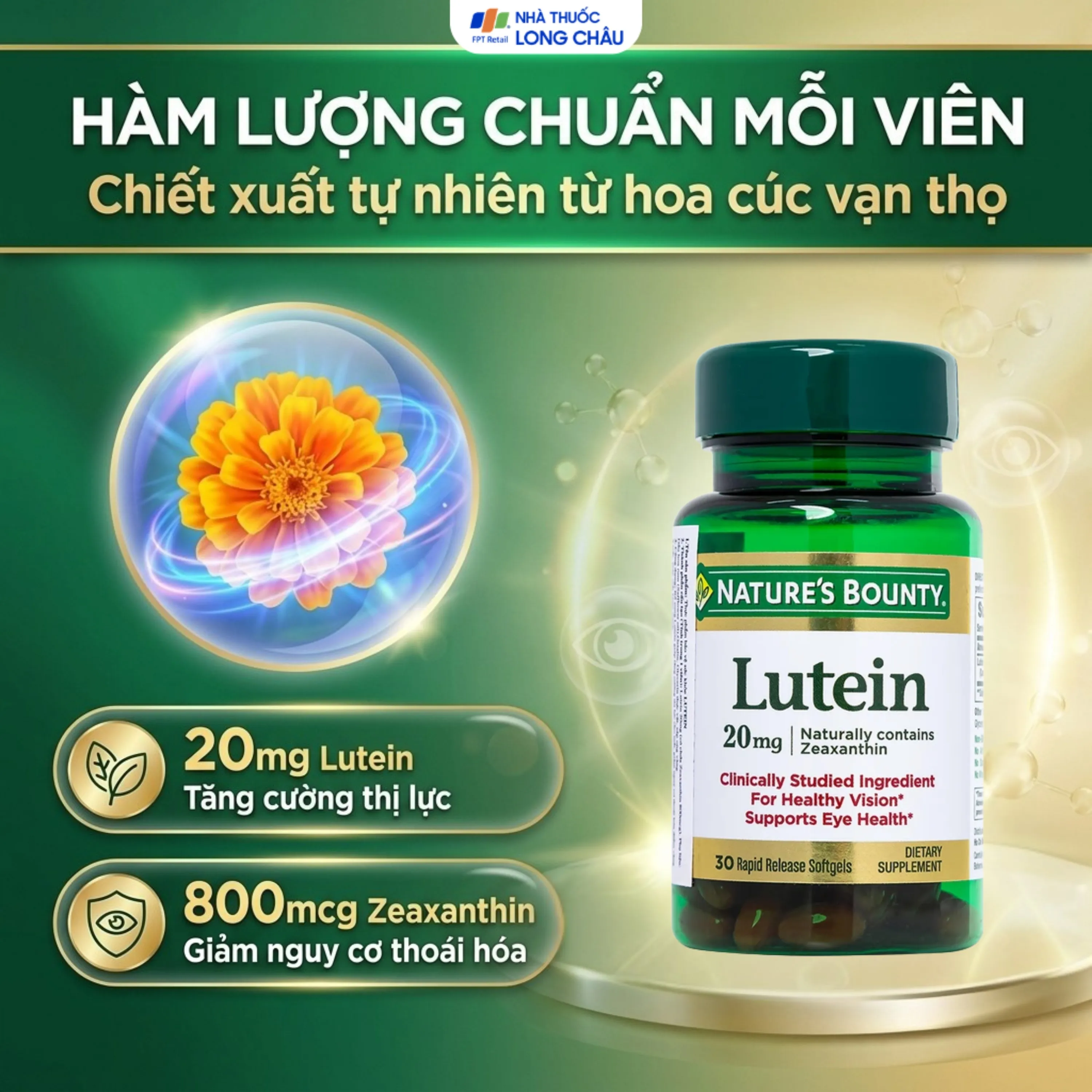LUTEIN NATURES BOUNTY 30V 3