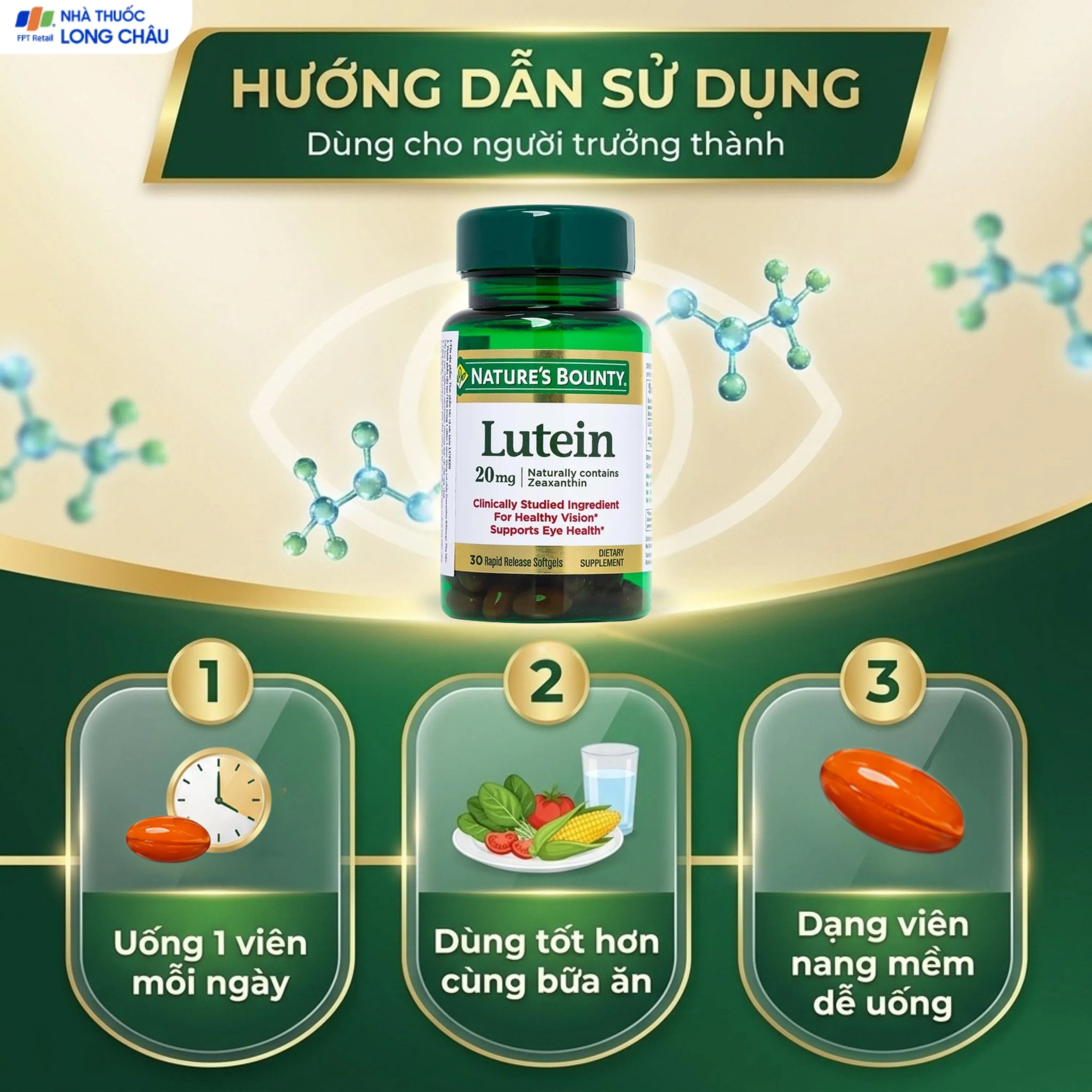 LUTEIN NATURES BOUNTY 30V 5