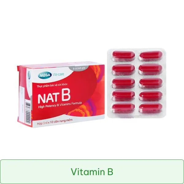 Mega We Care Nat B bổ sung vitamin nhóm B hộp 30 viên