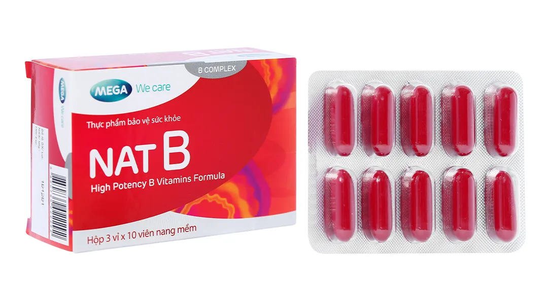 Mega We Care Nat B bổ sung vitamin nhóm B hộp 30 viên 2