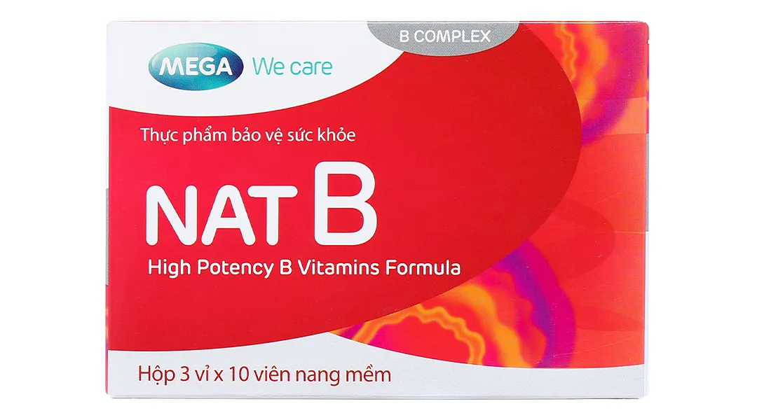 Mega We Care Nat B bổ sung vitamin nhóm B hộp 30 viên 3
